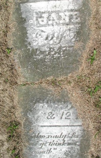 Jane Patterson tombstone